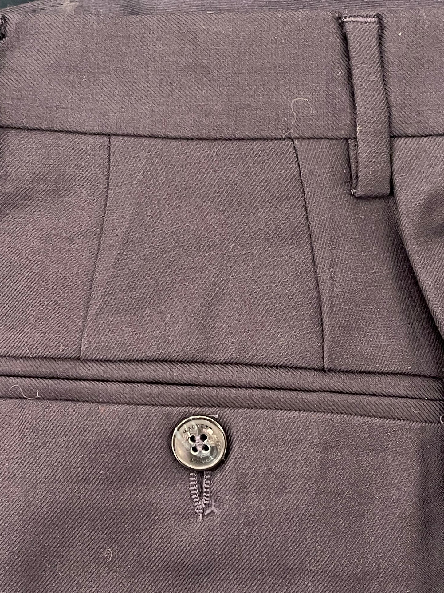 Plain Wool Trousers