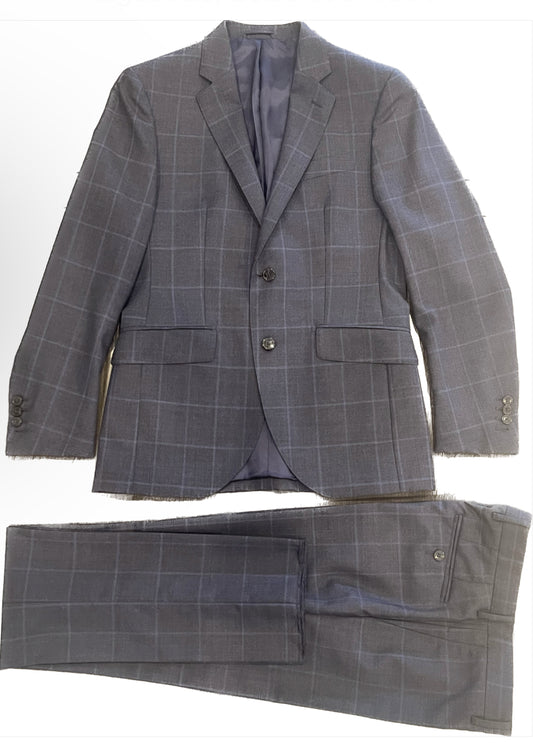 Tonal Windowpane Suit