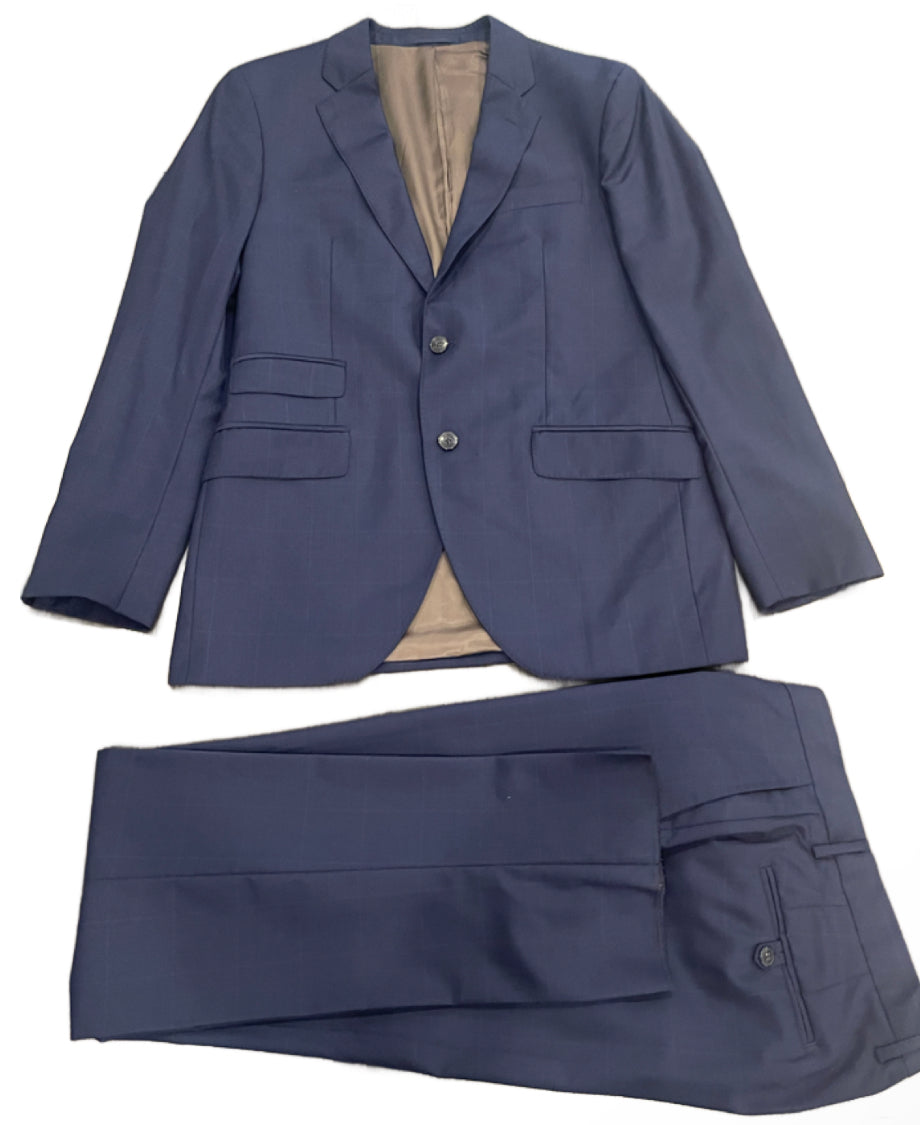 Loro Piana Navy Check Suit