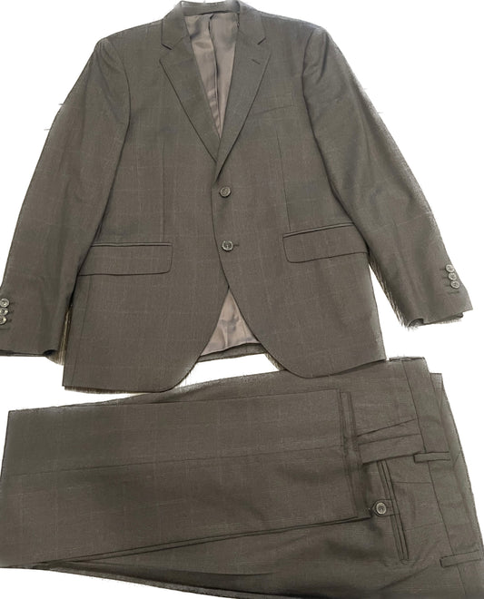 Tonal Windowpane Suit
