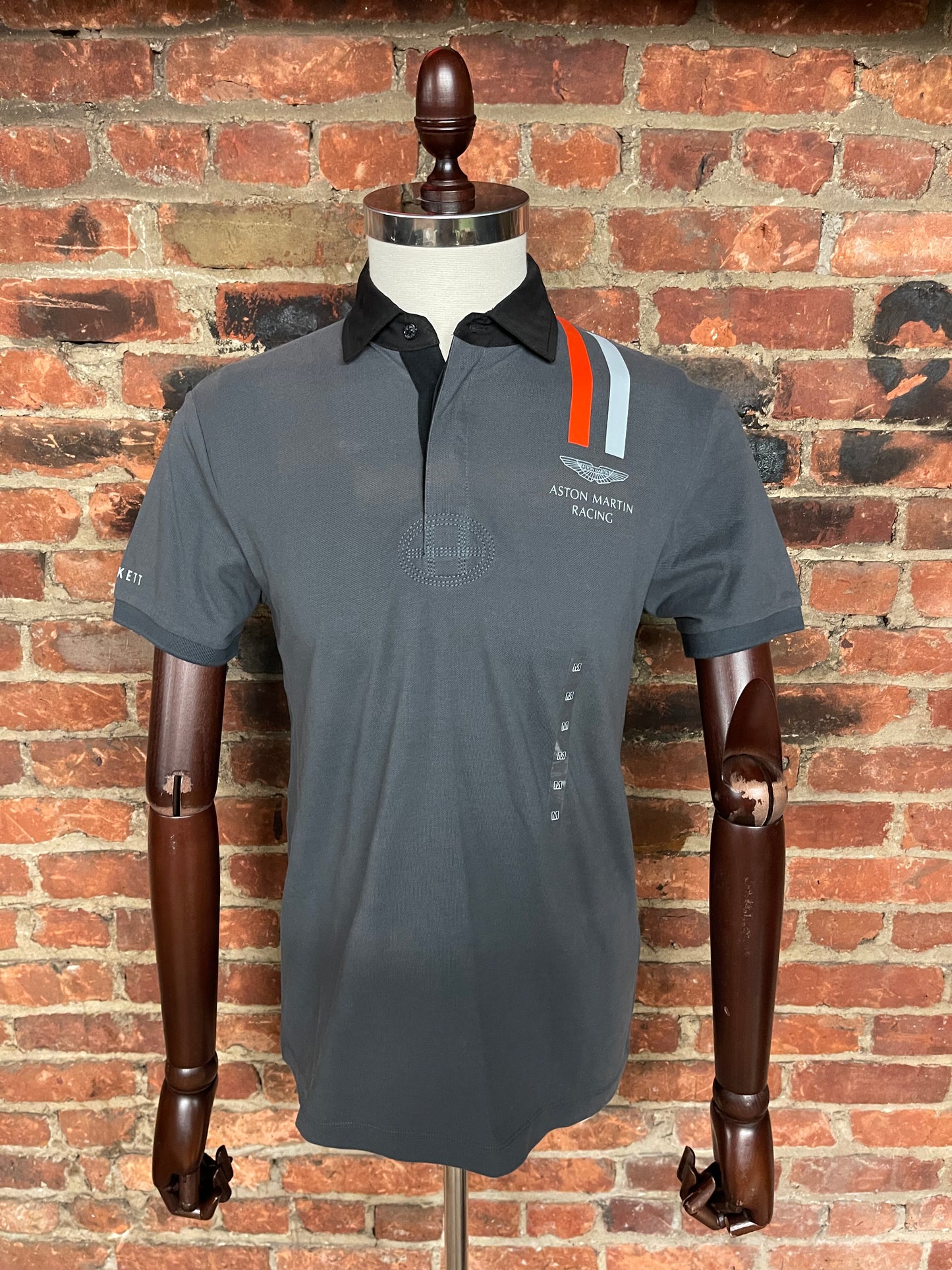 AMR Vertical Stripe Short Sleeve Polo