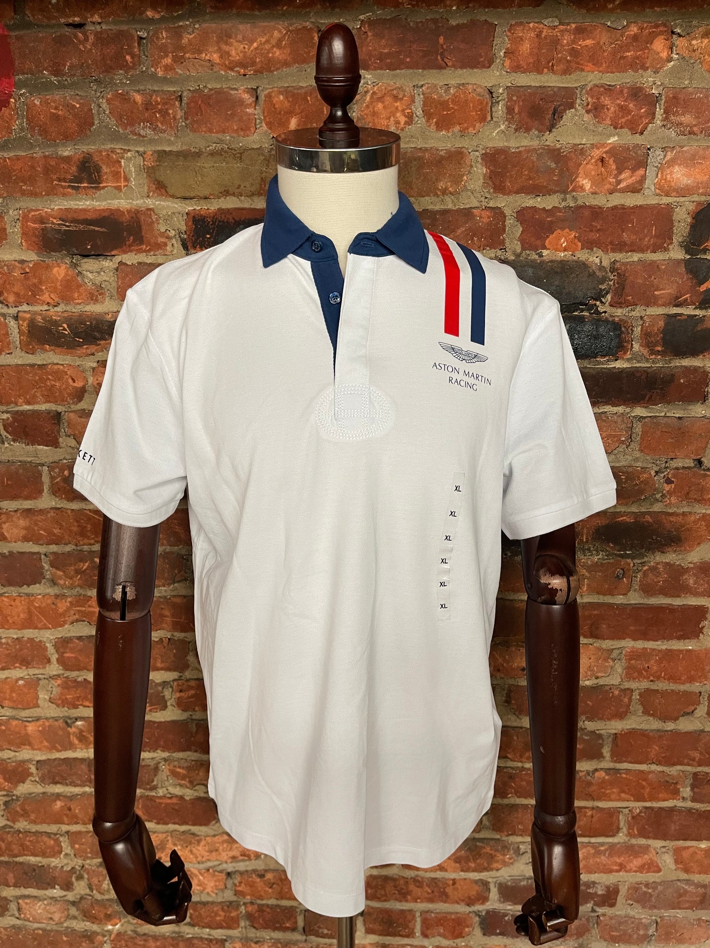 AMR Vertical Stripe Short Sleeve Polo