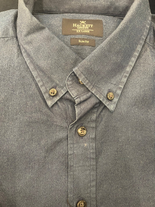 Stretch Denim Dress Shirt