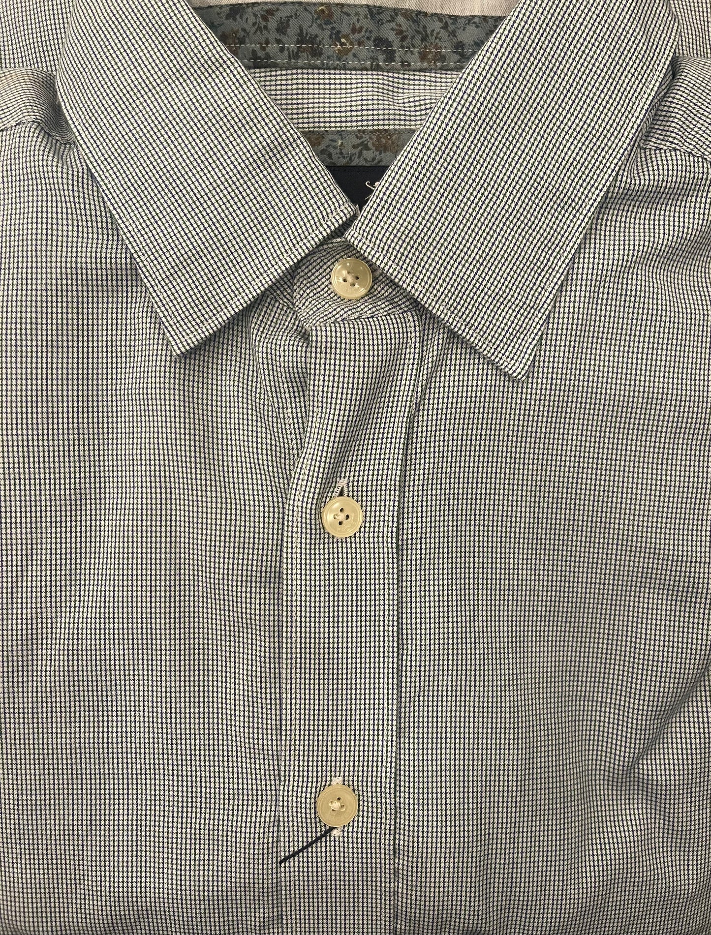 Mini Check Multi Trim Dress Shirt