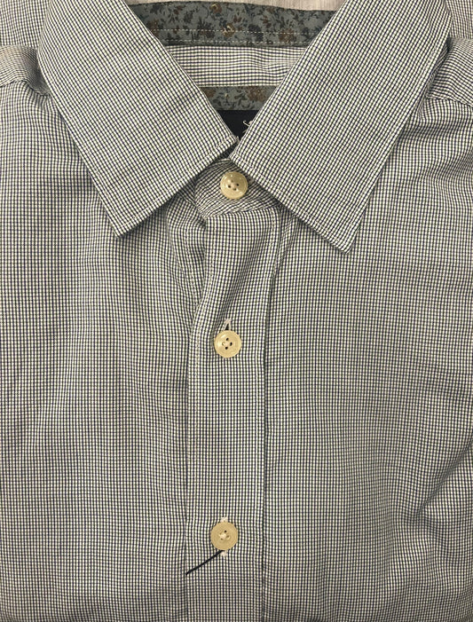 Mini Check Multi Trim Dress Shirt