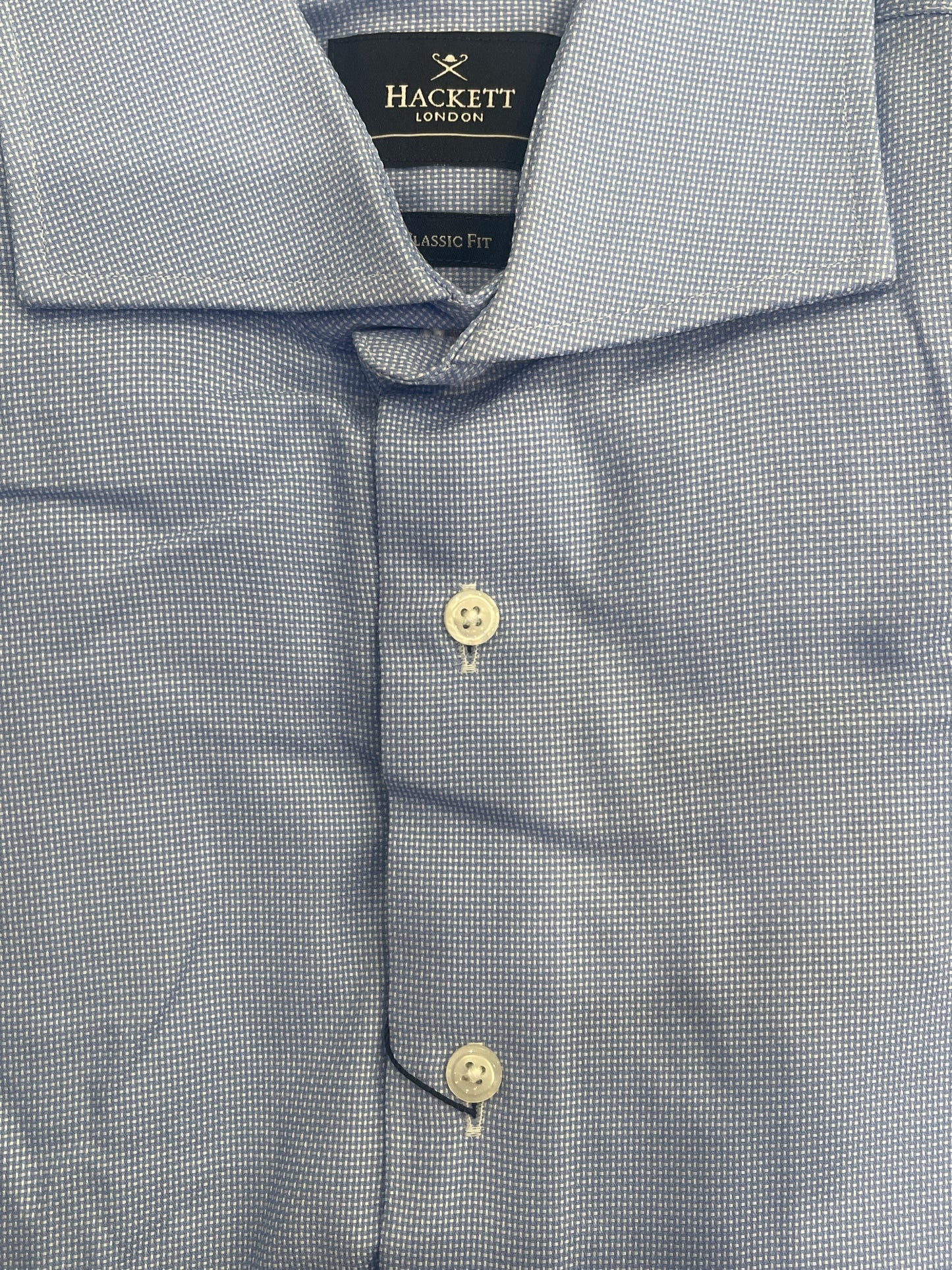 Cross Stitch Text Dress Shirt