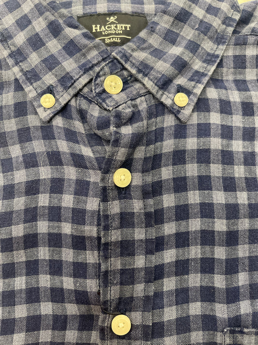 Linen Check Dress Shirt