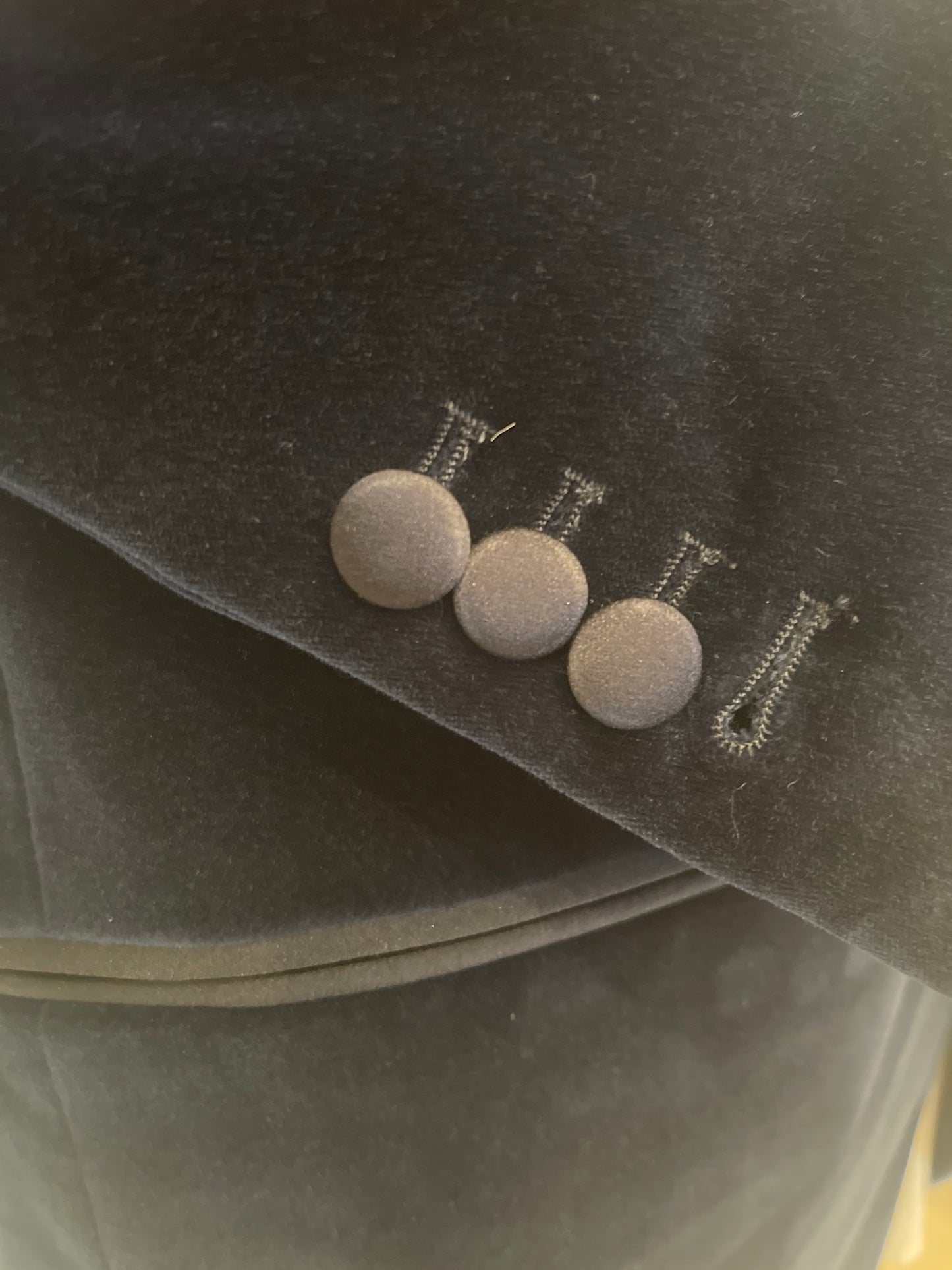 Pearl Lapel Velvet Jacket