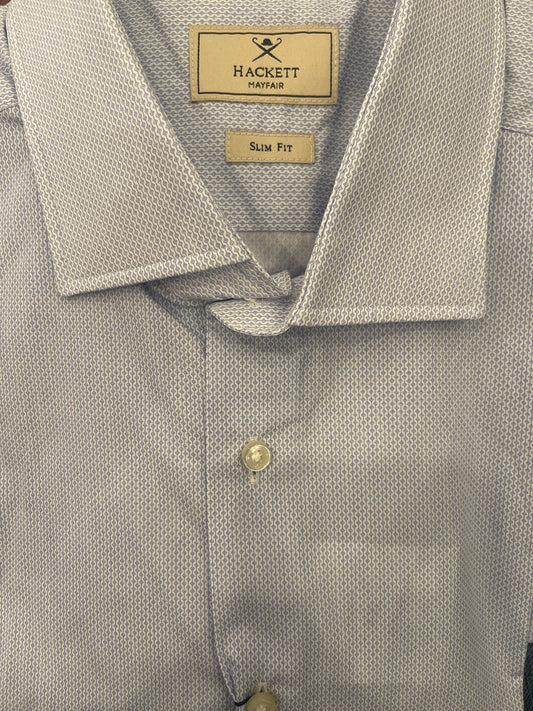 Mayfair Blue Diamond Circle Dress Shirt