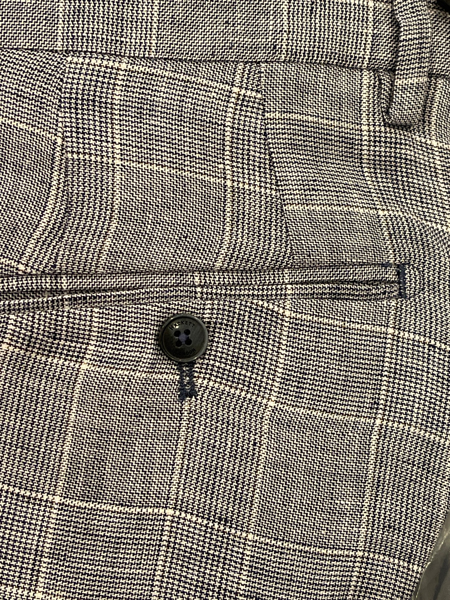 Linen Check Trousers