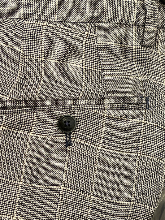 Linen Check Trousers