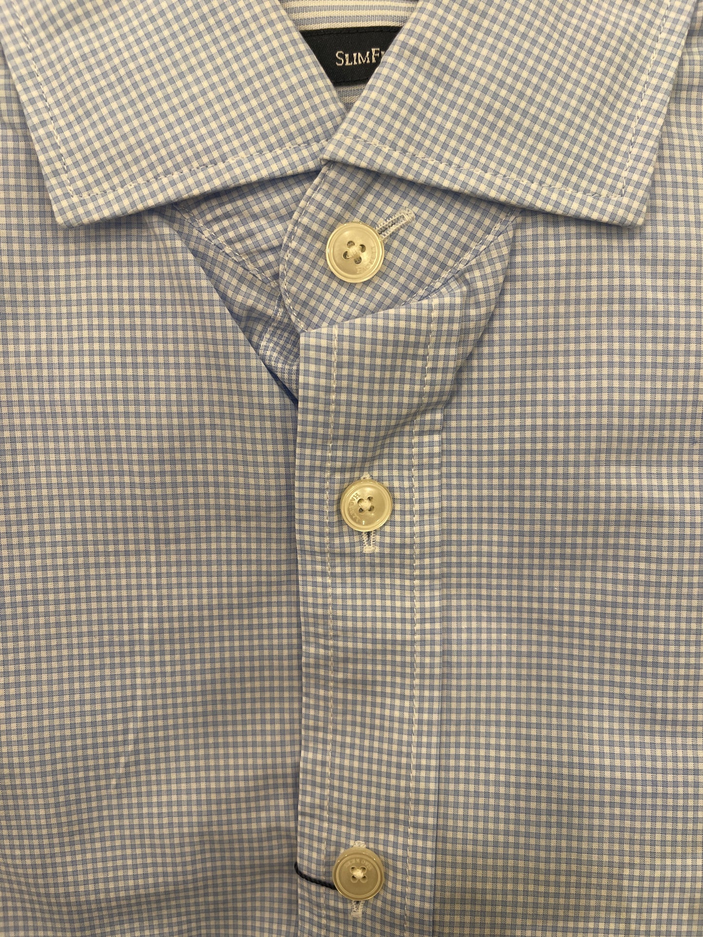 Multi Trim Gingham Dress Shirt