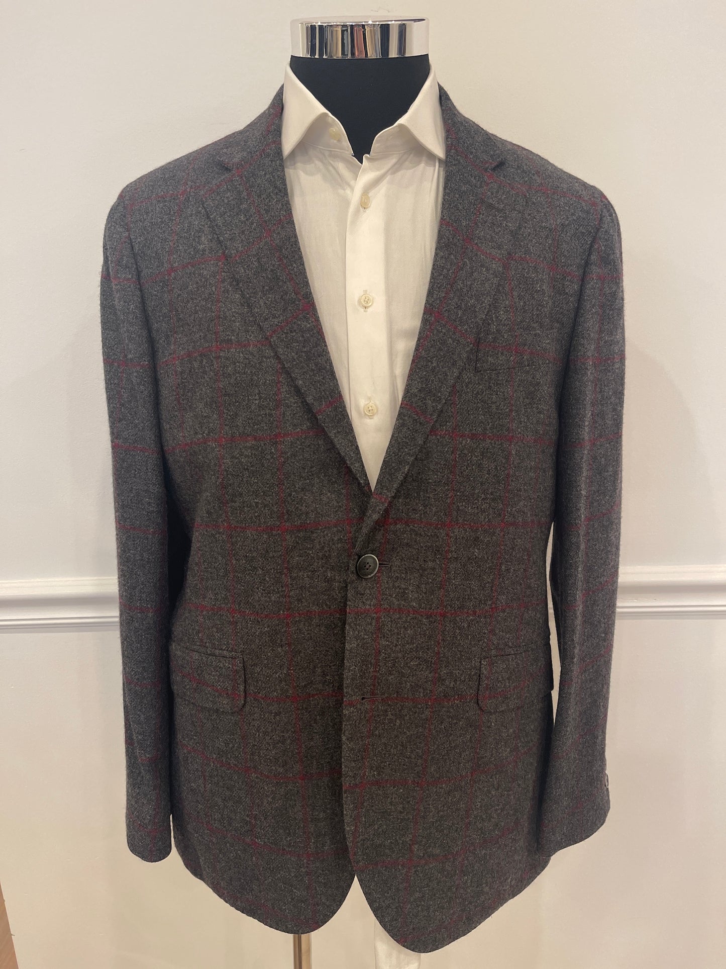 Charcoal Windowpane Blazer