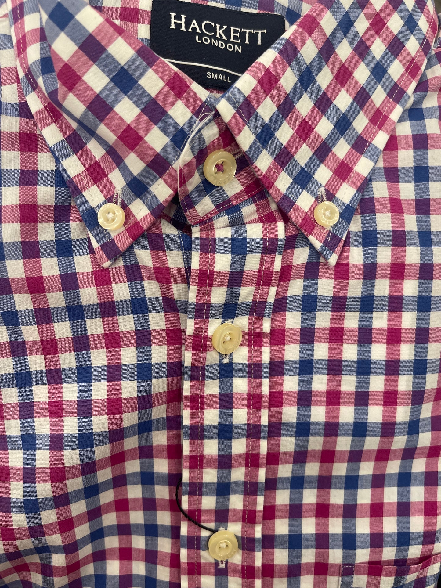 Two Colour Classic Gingham Dress Shirt