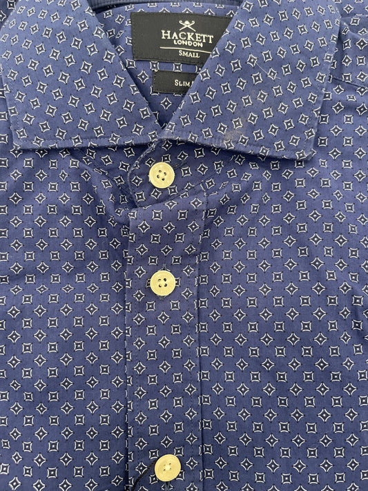 Diamond Geometric Print Dress Shirt