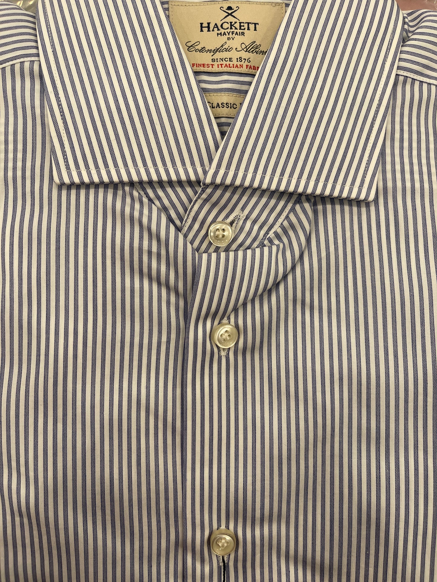 Mayfair Twill Bengal Stripe Dress Shirt