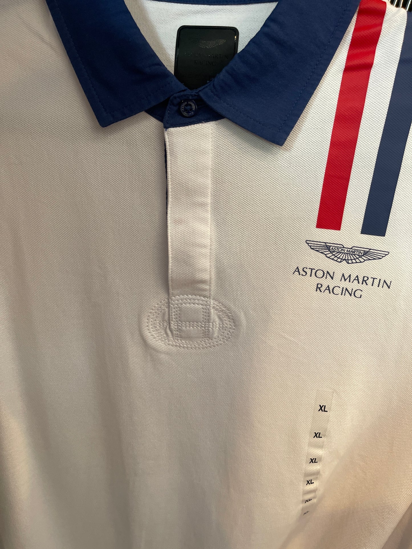 AMR Vertical Stripe Short Sleeve Polo