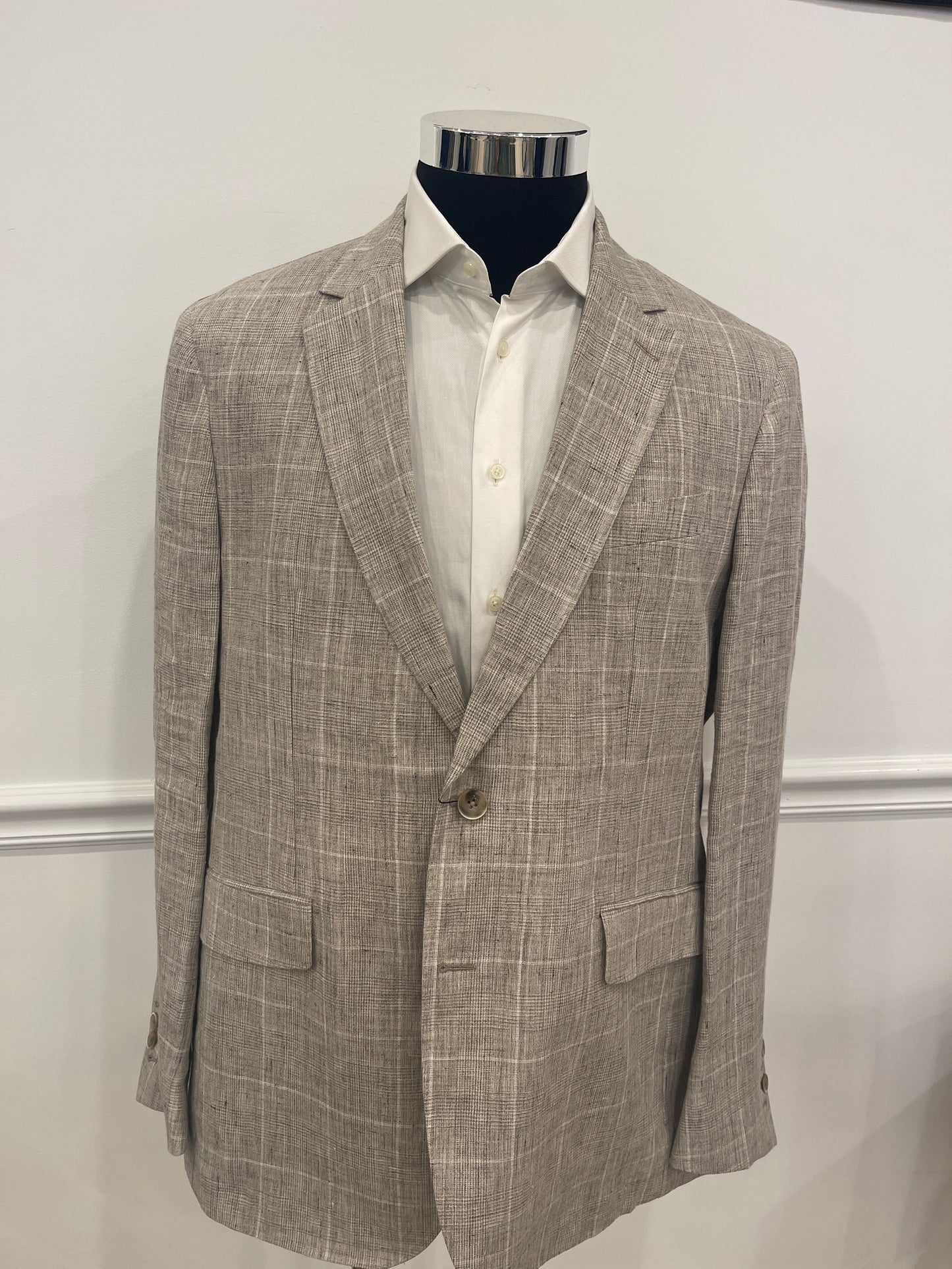 Linen Check Jacket