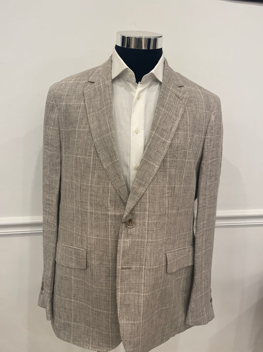 Linen Check Jacket