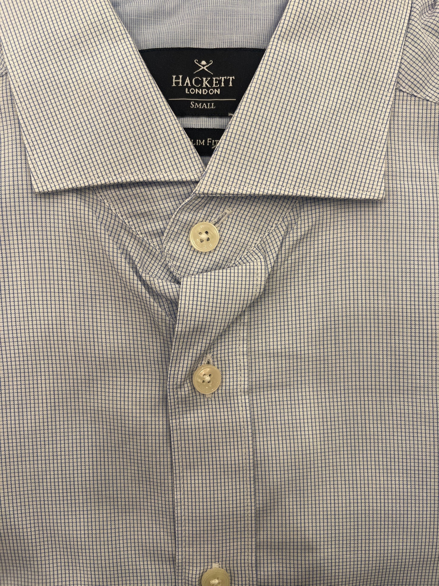 Micro Check Placed Stripe Dress Shirt