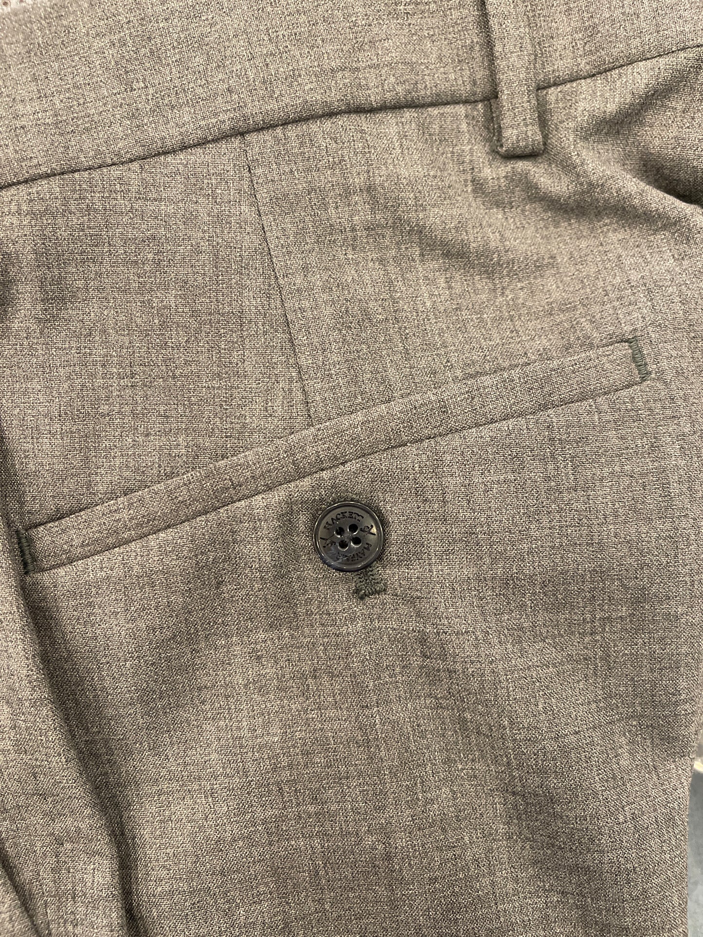 Plain Wool Trousers