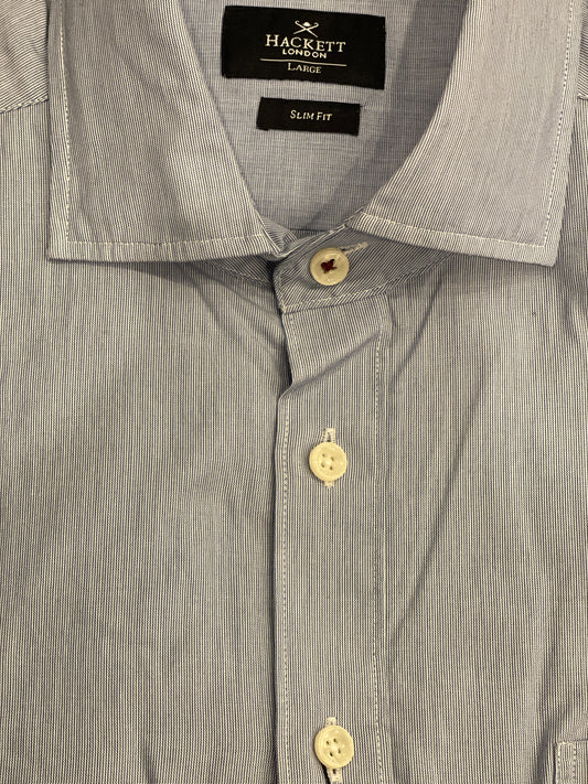 Mini Bengel Engineered Stripe Dress Shirt