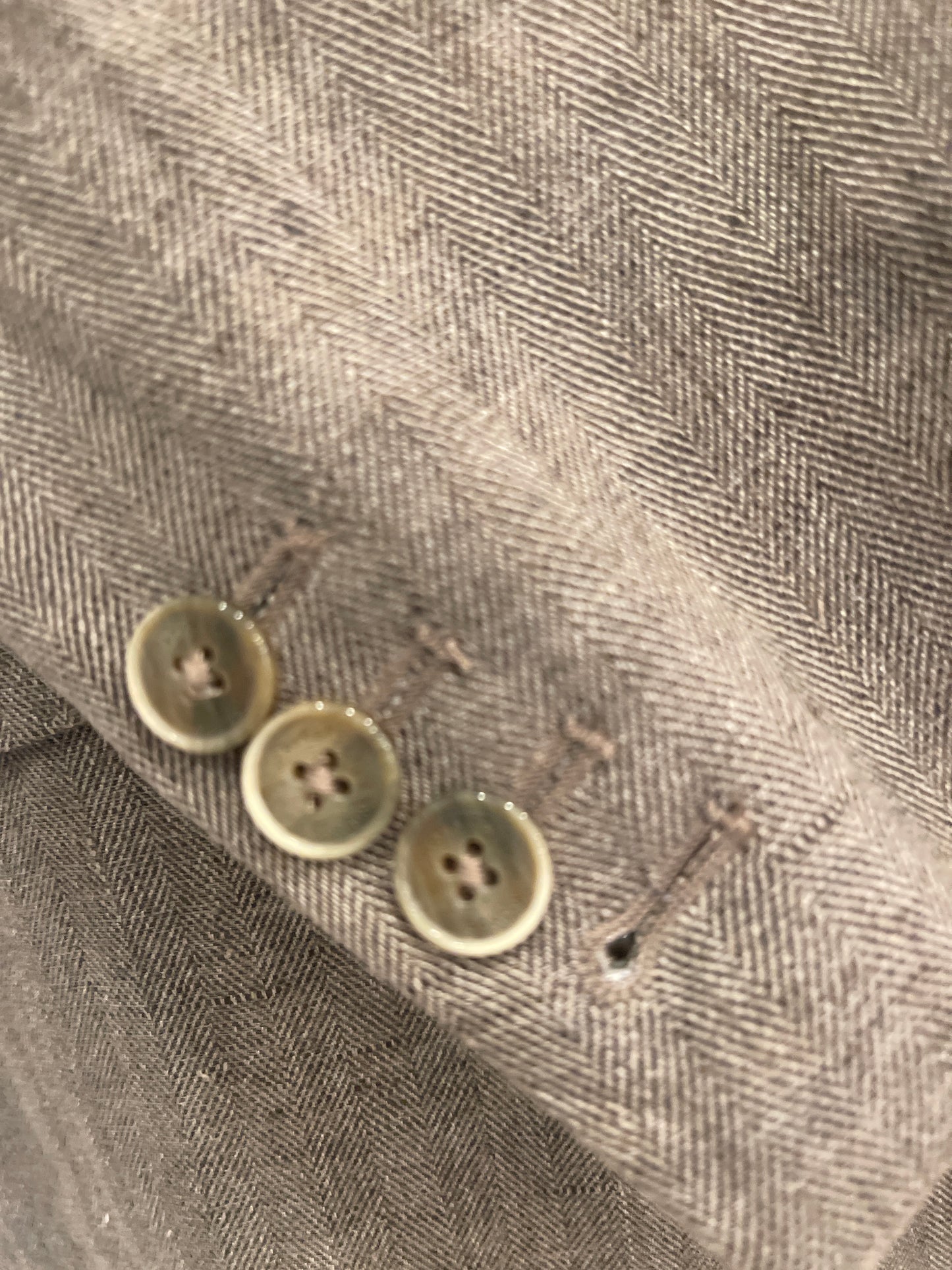 Delave Linen Herringbone Blazer