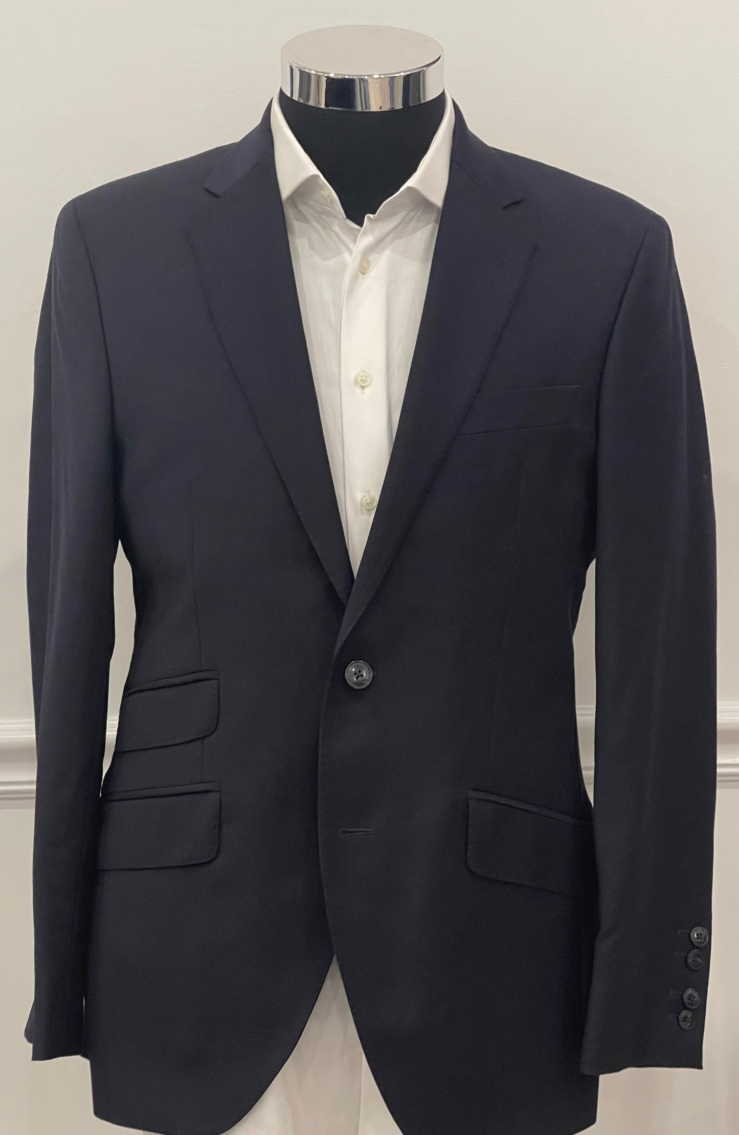 Plain Wool Suit Jacket