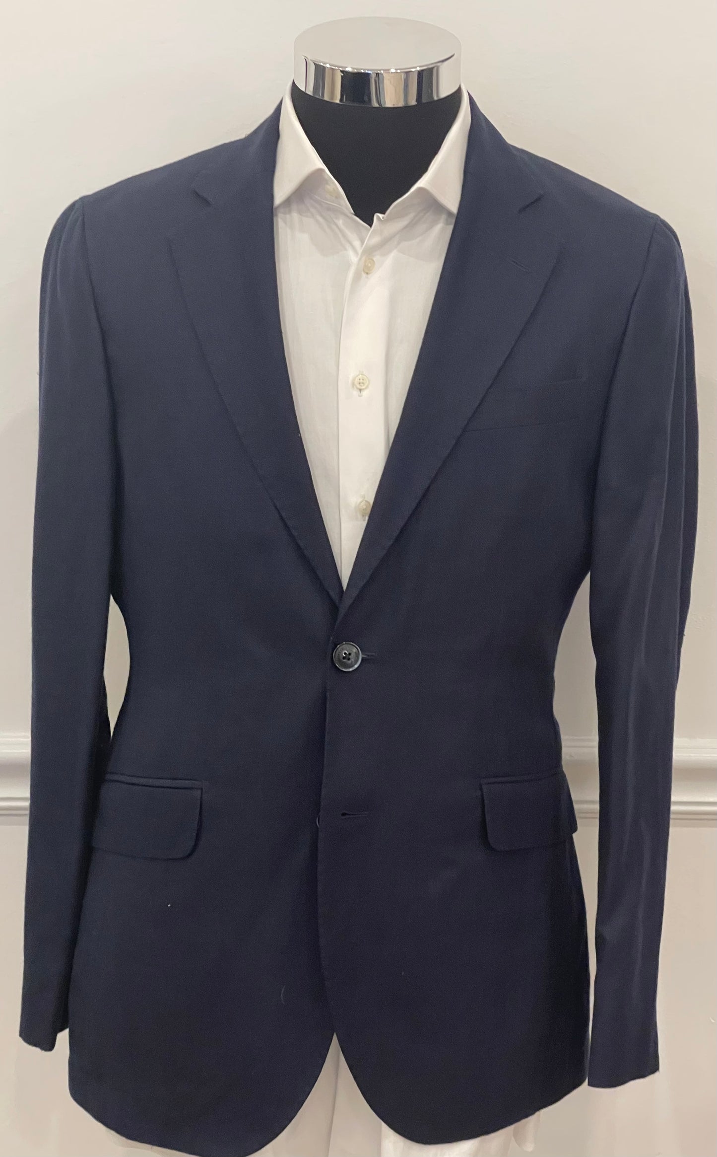 Linen Herringbone Blazer