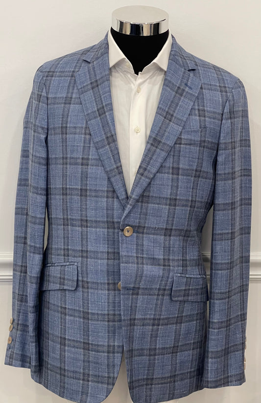 Loro Piana Mayfair Sky Check Blazer