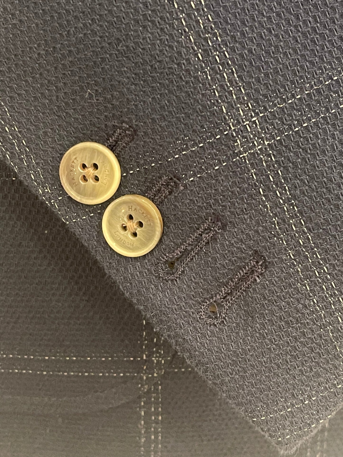 Cotton Windowpane Blazer