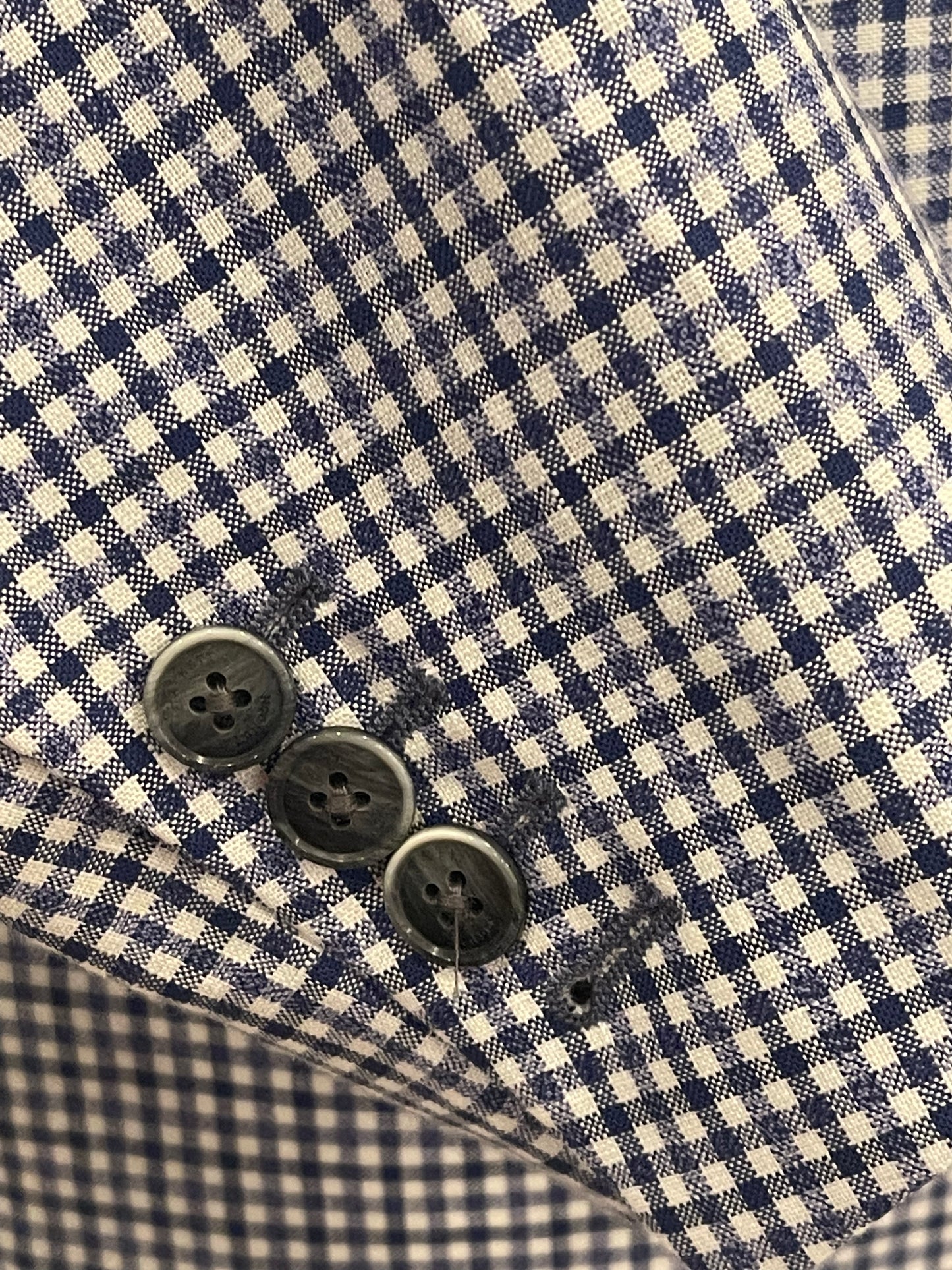 Linen Gingham Blazer