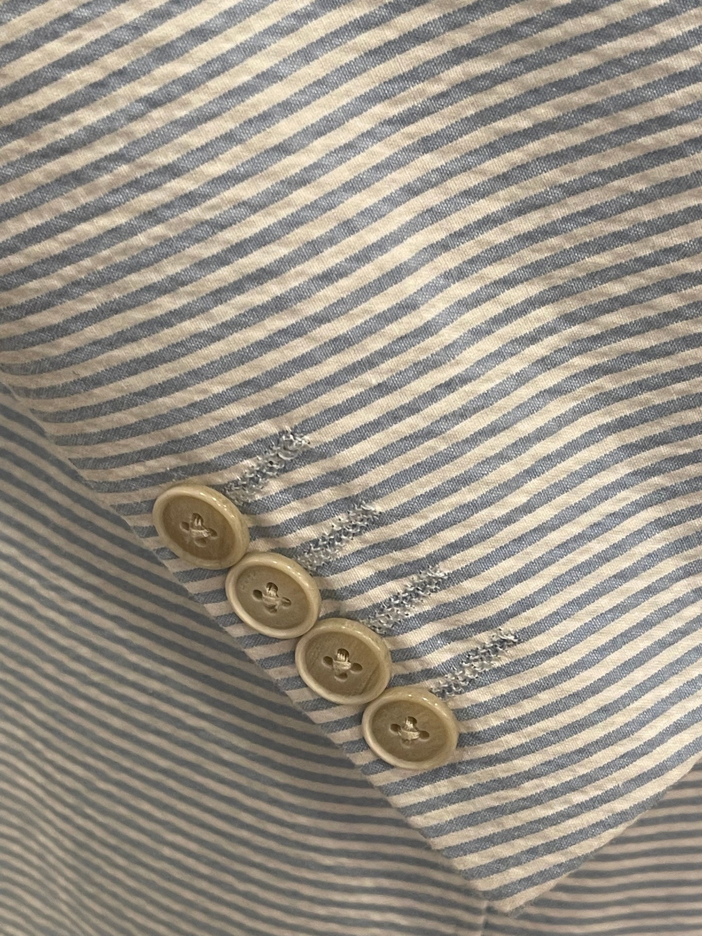 Horizontal Seersucker Blazer