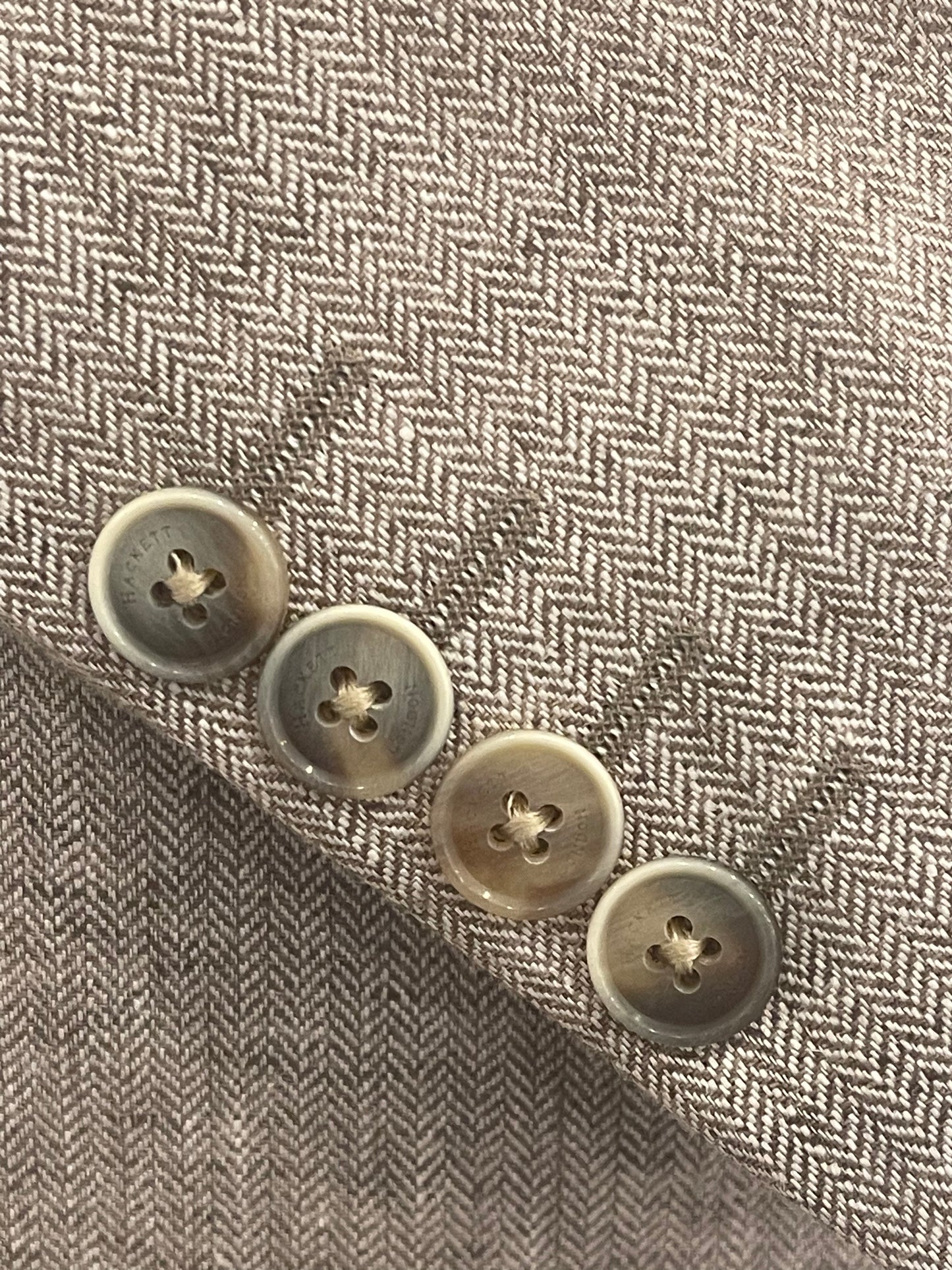 Linen Herringbone Blazer