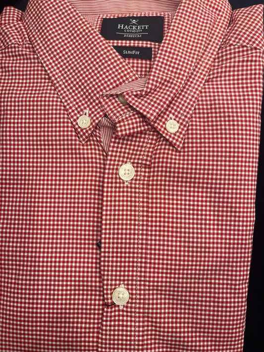 Gingham Multi Trim Dress Shirt