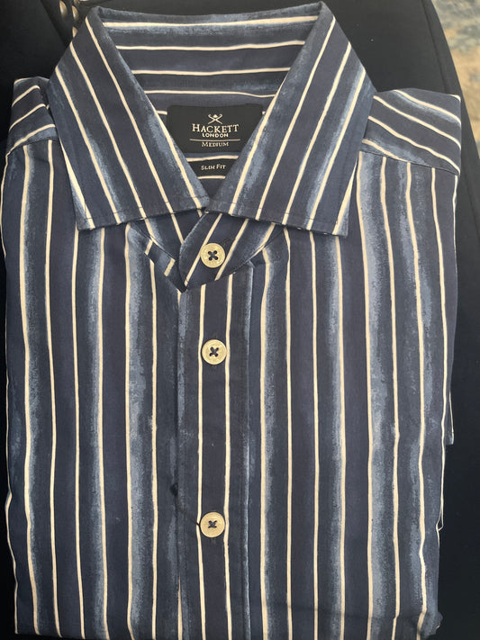 Pier Stripe Print Dress Shirt