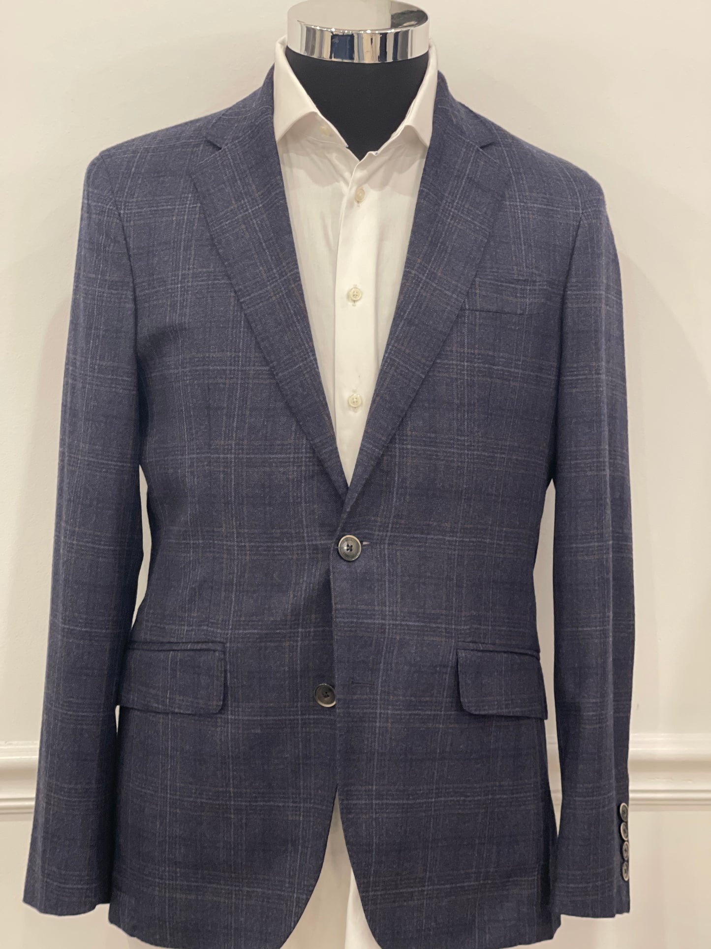 Light Wool Multi Check Blazer