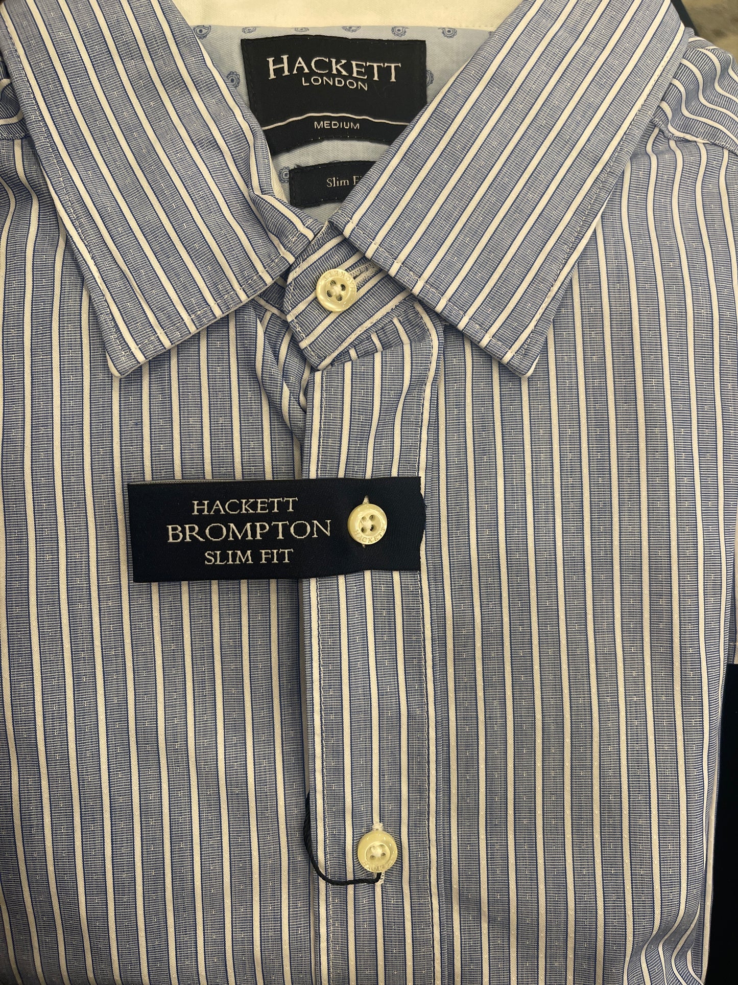 Dobby Stripe Multi Stripe Dress Shirt