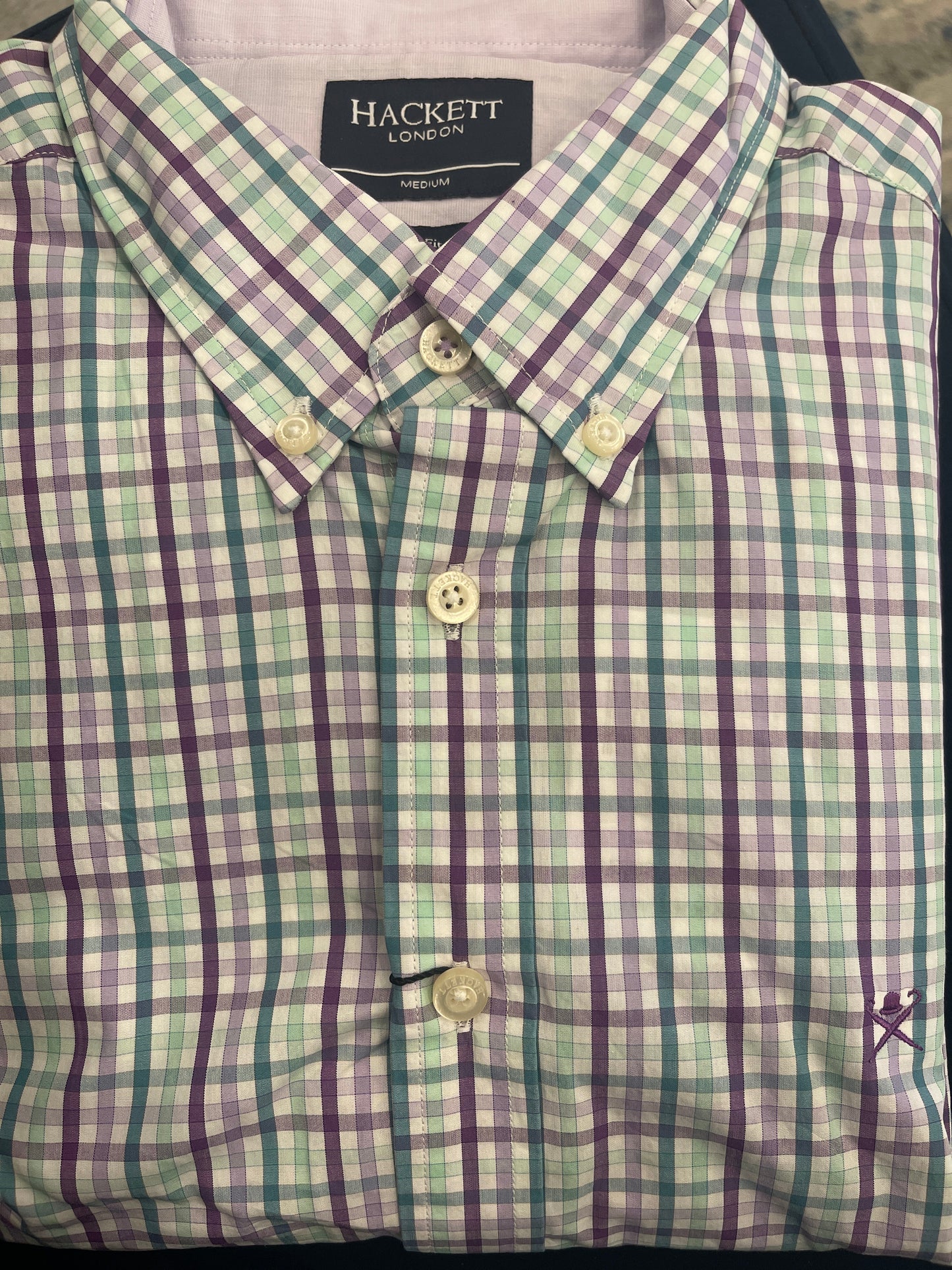 Tri Colour Gingham Dress Shirt