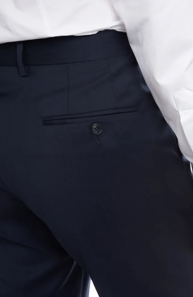 Plain Wool Twill Trousers