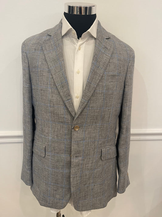 Mayfair Linen Windowpane Blazer