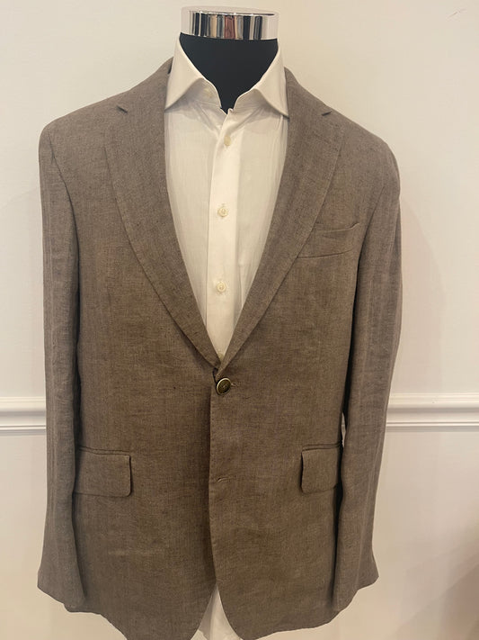 Delave Linen Herringbone Blazer