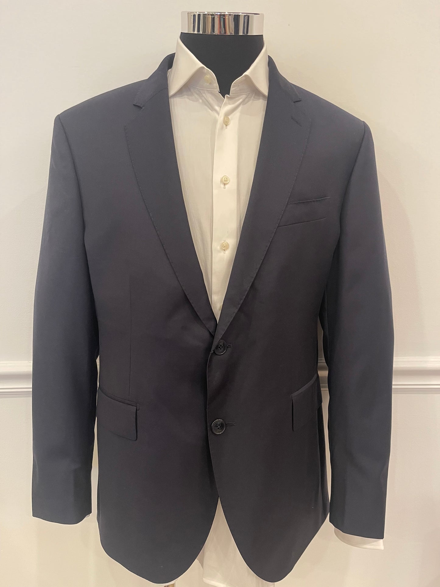 Plain Wool Twill Blazer