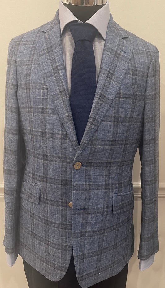 Loro Piana Mayfair Sky Check Blazer