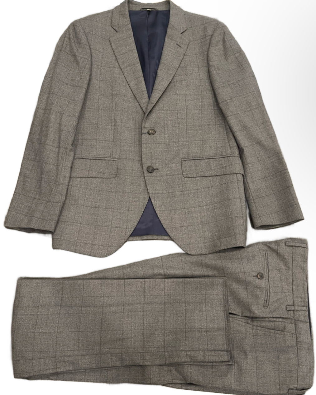 Loro Piana Mayfair Journey Stripe Windowpane Suit