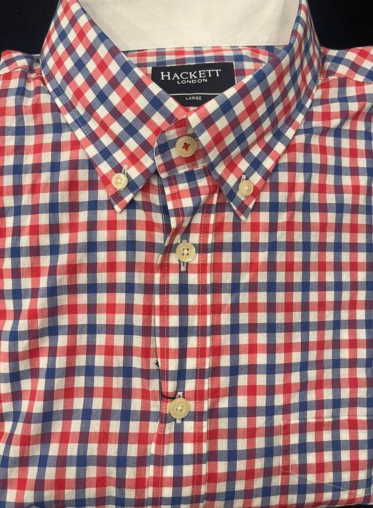 Two Colour Classic Gingham Dress Shirt