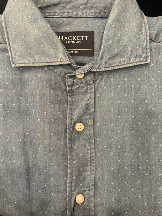 Fine Denim Dobby Dress Shirt