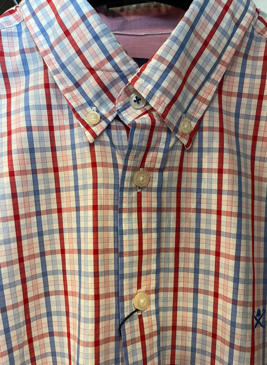 Tri Colour Gingham Dress Shirt