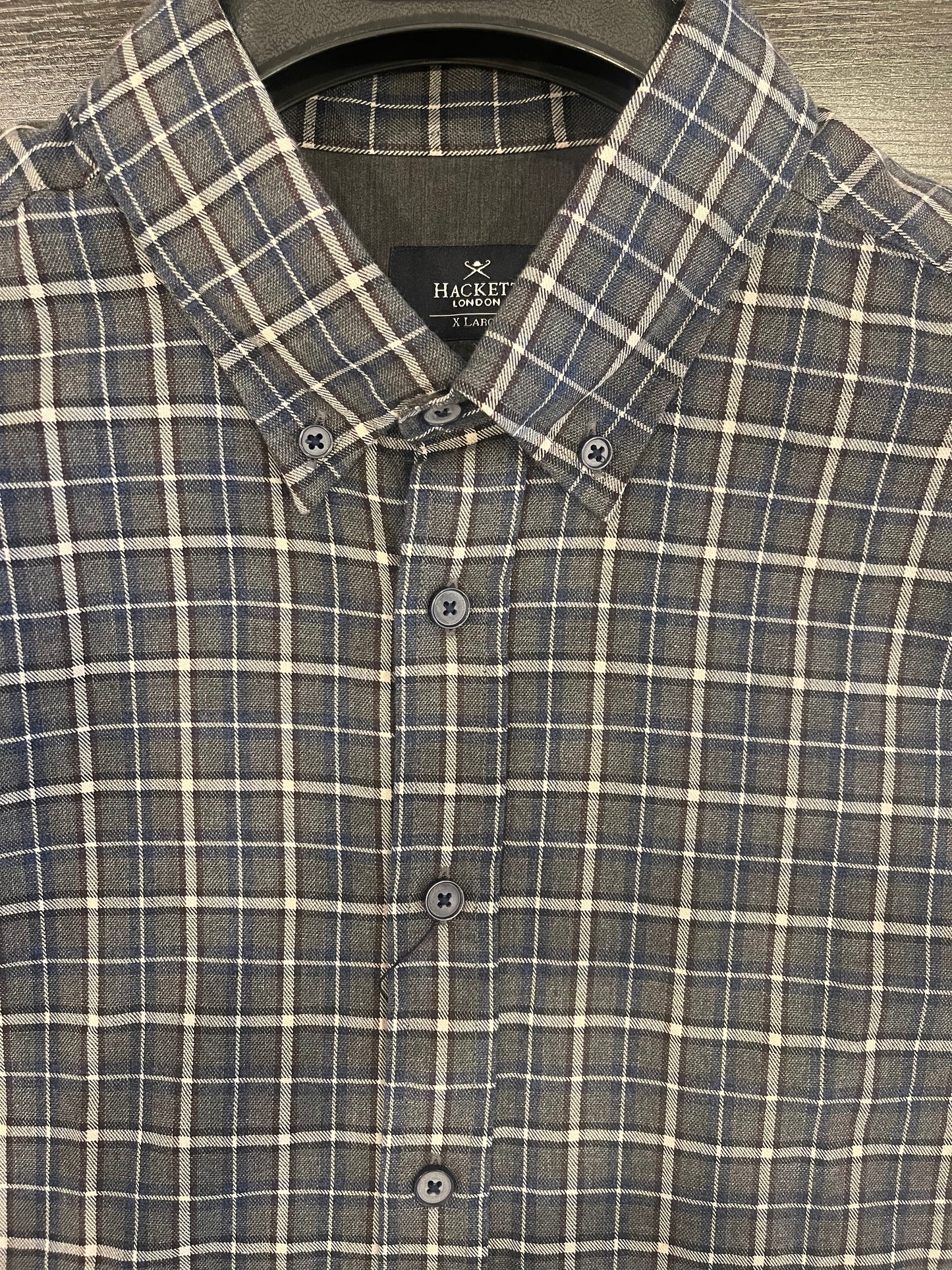 Winter Twill Plaid Dress Shirt