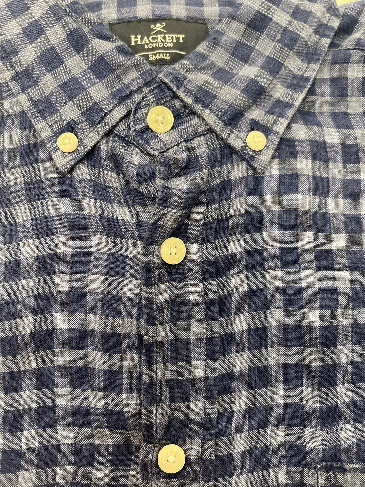 Linen Check Dress Shirt